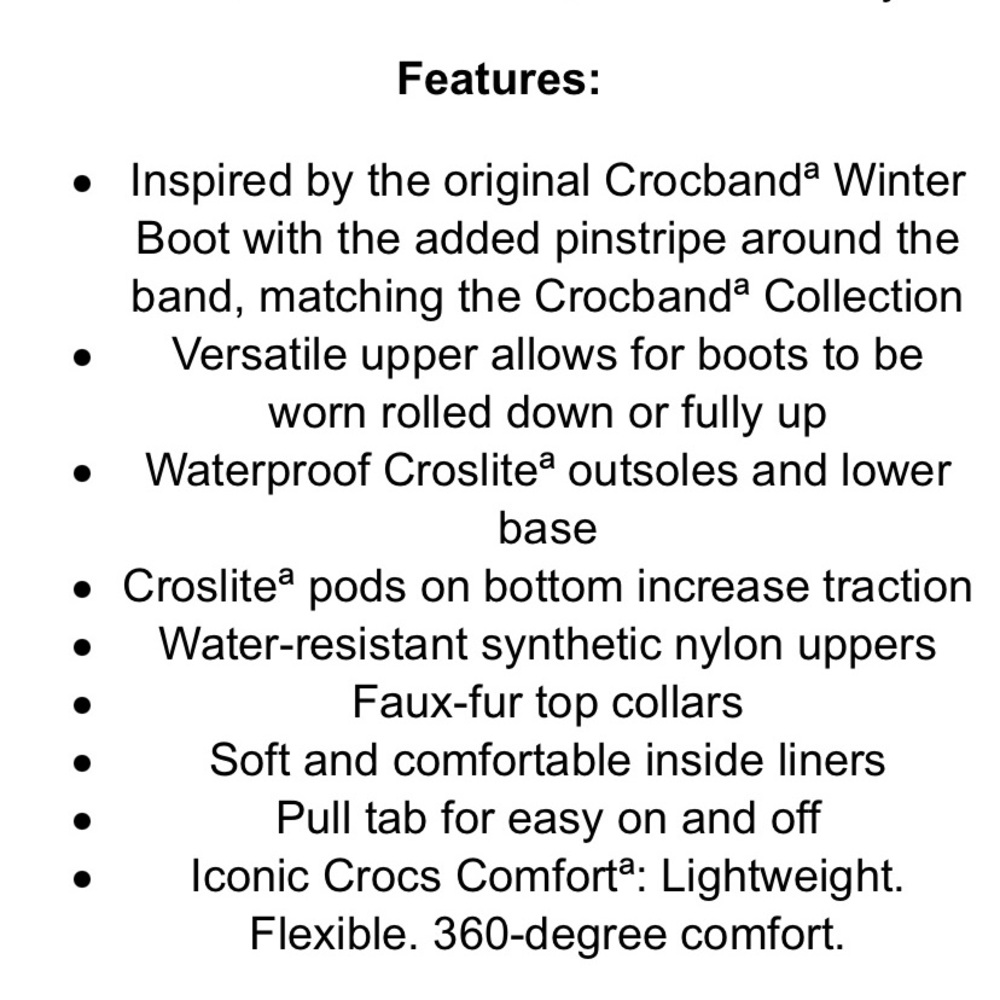 NWT Crocs Crocband Boot. Size 7. - Picture 10 of 12